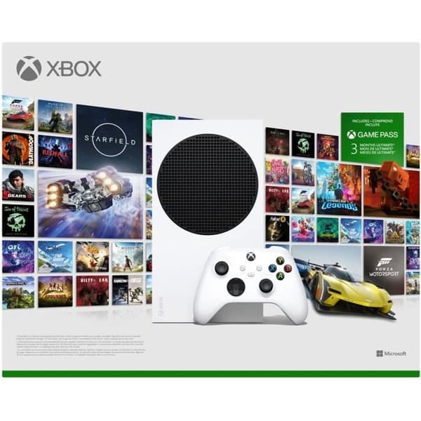 Xbox Series S-konsol - Starter Pack - 512 GB - 3 månaders Game Pass Ultimate ingår