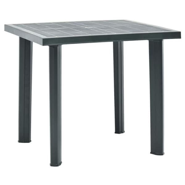 vidaXL Trädgårdsbord Grön 80x75x72 cm Plast