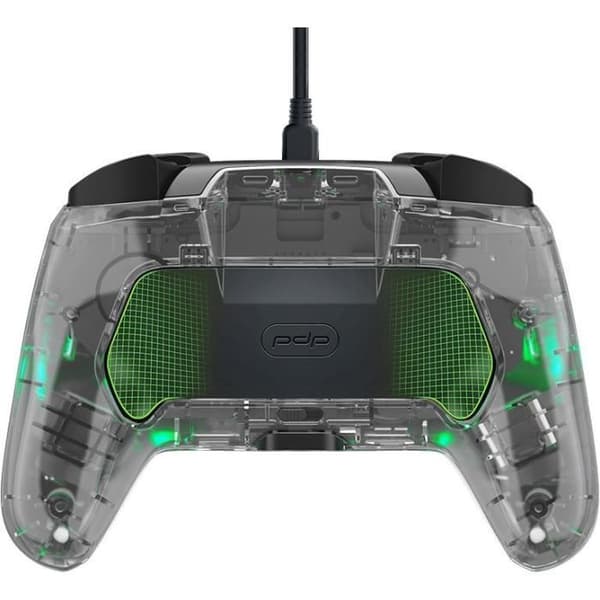 Trådbunden kontroller för Nintendo Switch - PDP - Afterglow - LED-belysning - Transparent