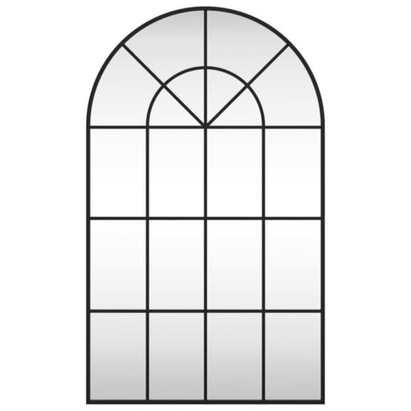 vidaXL Svart Väggspegel 60x100 cm Järnbåge 358627