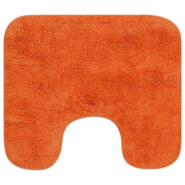 Badrumsmatta - VIDAXL - Orange - 100% Bomull - Antihalk - Lätt att underhålla