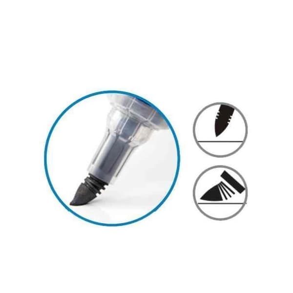 Whiteboard marker - PENTEL - MAXIFLO Flex-Feel - Flexibel spets - Torrtorkbar - Svart