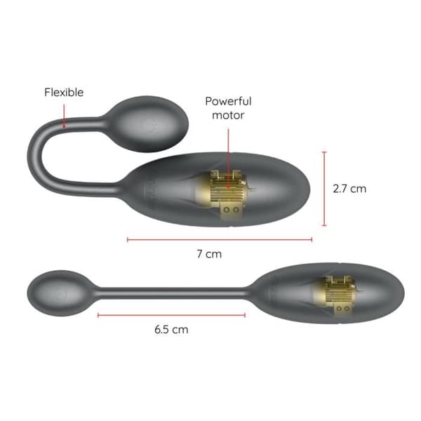 ONINDER - DENVER BLACK VIBRATING EGG 7 X 2,7 CM GRATIS APPLIKATION -