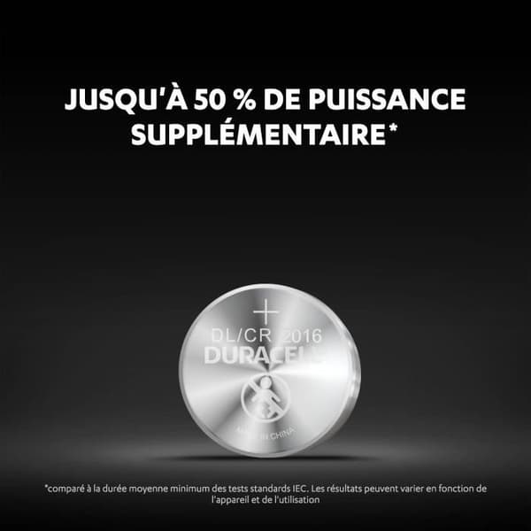 Duracell Special 2016 3V litium myntcellsbatterier, 4-pack (DL2016/CR2016)
