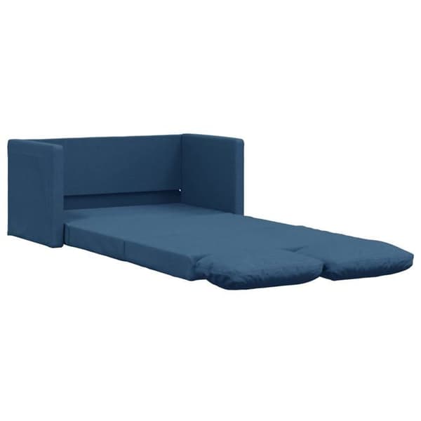 vidaXL 2-i-1 bäddsoffa Blå 112x174x55 cm Tyg 353971