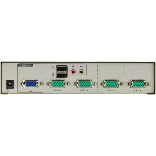 4-vägs KVM-switch, ATEN CS74U, USB, ljud