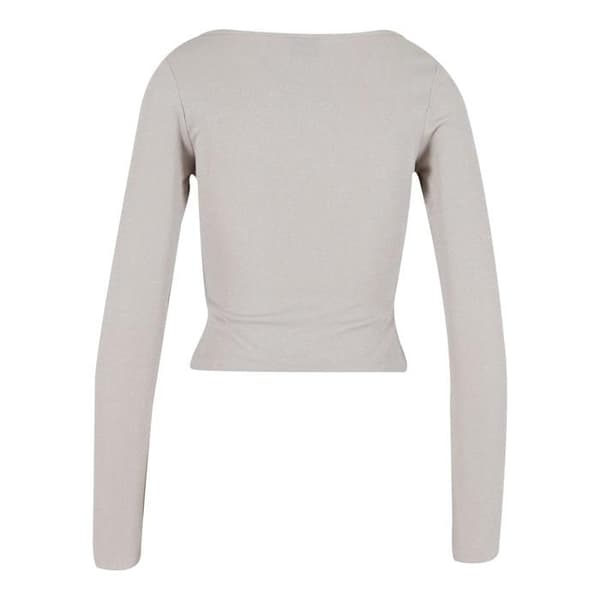 Pull crop top med långa ärmar för kvinnor Urban Classics