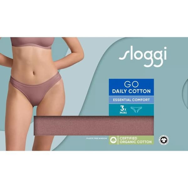 Culotte dam Sloggi Go Daily Mini (x3) - kakao