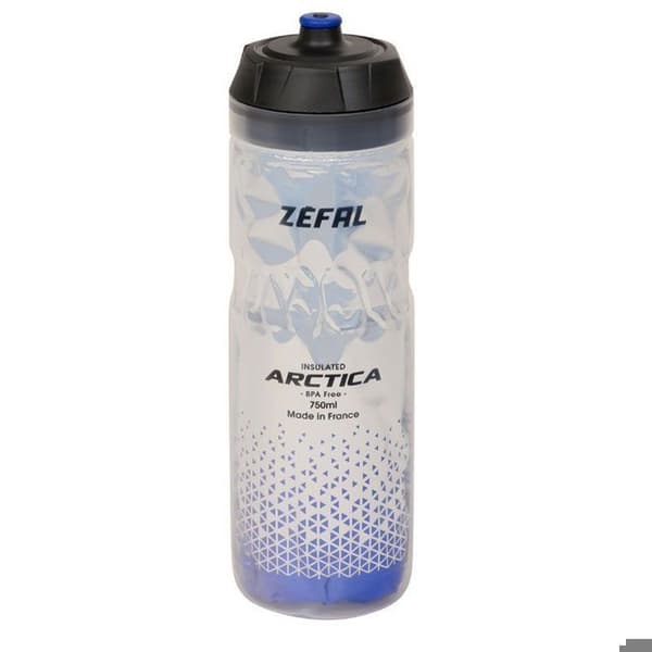 Isolerad flaska - Zefal - Arctica 75 - 750ml - Silver/Blå - Isolerad i 2h30