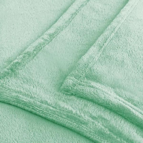 Fleece Mikrofiberfilt 150 x 200 cm Myntgrön