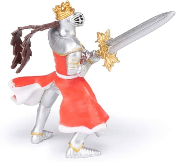 Figurine Kung med drake och svärd