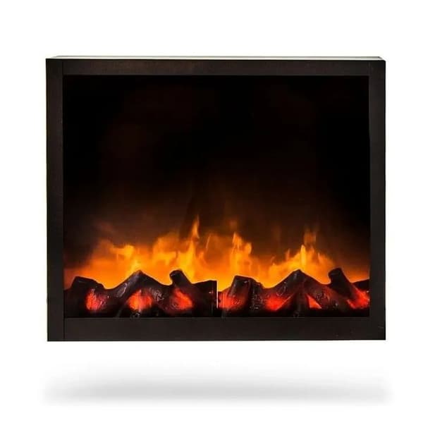 Elspis - Lyx - LED - Realistisk flameffekt - 41 x 25 cm - Svart