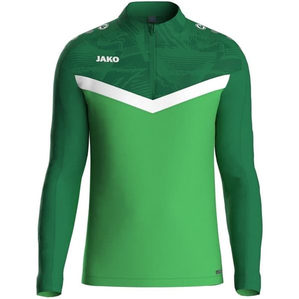 Jako Iconic zip-up träningsjacka - ljusgrön/grön