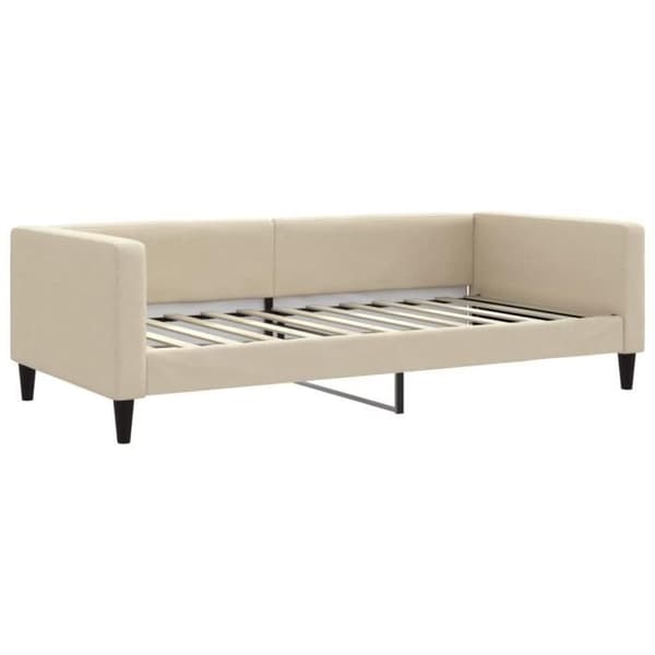 vidaXL Vilsoffa crème 100x200 cm tyg 353992