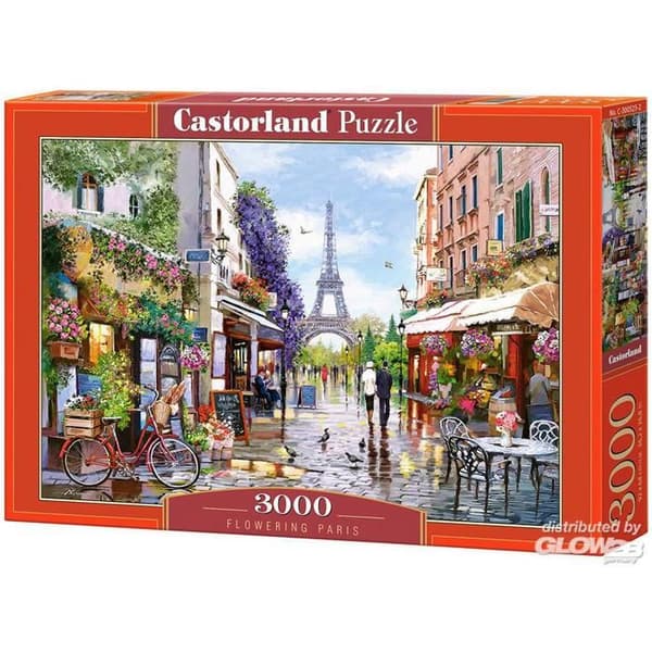 Pussel 3000 bitar: Paris i blommor
