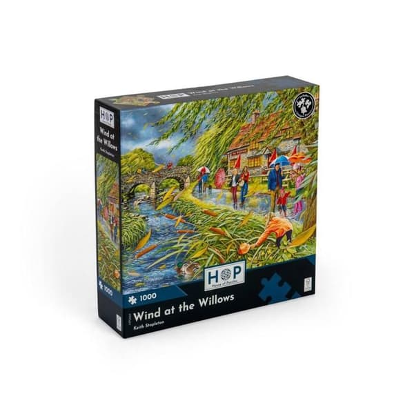 Pussel - PUZZLETS HUS - Vind i willows - 1000 bitar - Flerfärgad - Inomhus