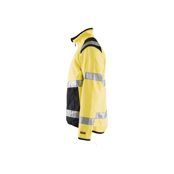 Blaklader hög synlighet softshell jacka dubbellager - Gul / Svart