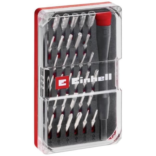 Einhell 115010 33-delad Gamebit Bit Set, Inner TORX®, Tri-Point, slitsad skruv, Triangel, Phillips Phillips,