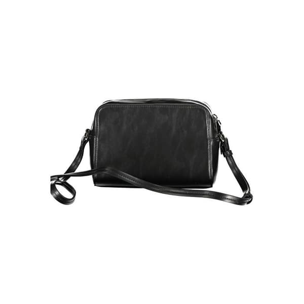 Svart polyesterhandväska Calvin Klein