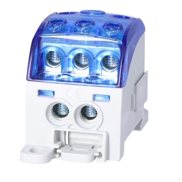Universell distributionsblock SUB 220 Al/Cu 82060 SIMBLOCK, blå