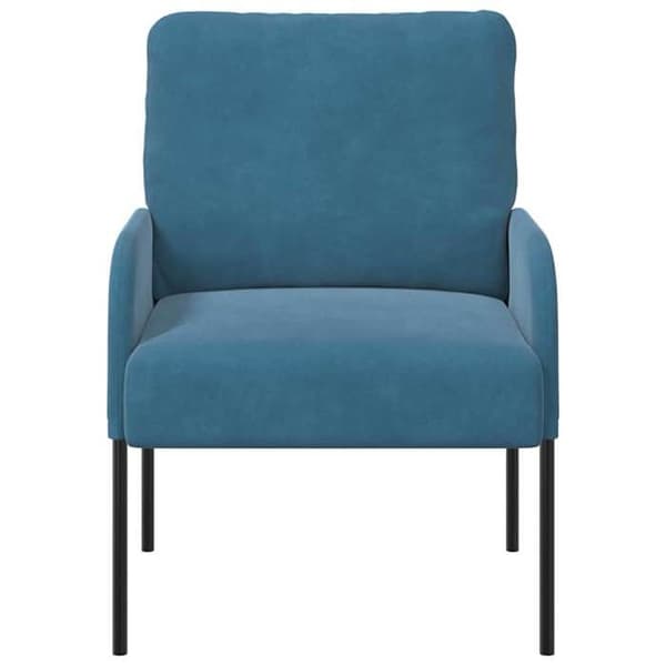 Kuddsoffor 55cm Blå Fanér