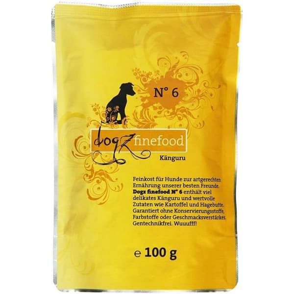 Dogz finefood 079457 - KVM SWITCH - Hundfoder nr 6 Kangaroo 100 g, 12 st (12 x 100 g)