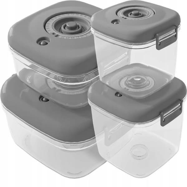 Pot för bestick - förvaringsutrustning Gierekhoff ENSEMBLE DE CONTENANTS HERMÉTIQUES CLEVER KITCHEN GRÅ