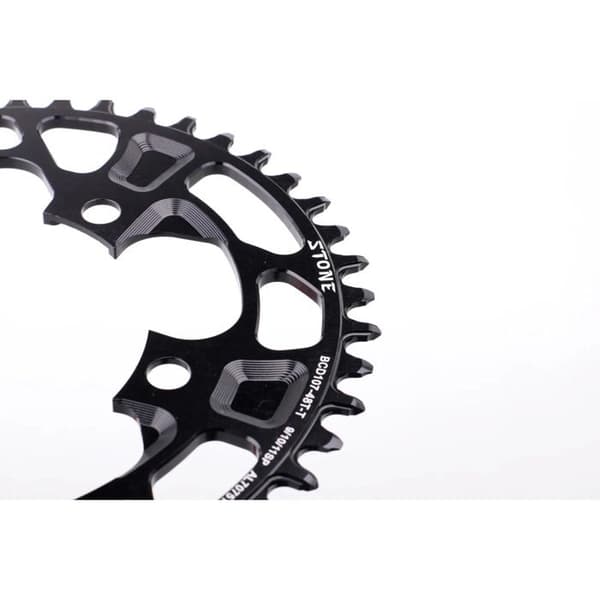 Oval platta Stone SRAM FORCE AXS - Svart - 46T
