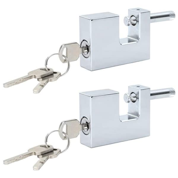 Kedjor Vidaxl Lås 2 st Silver 7 x 1,9 x 5 cm Järn