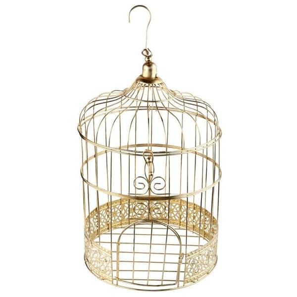 METALLISERAD SPARBÖSSA BUR 20X31CM GULD