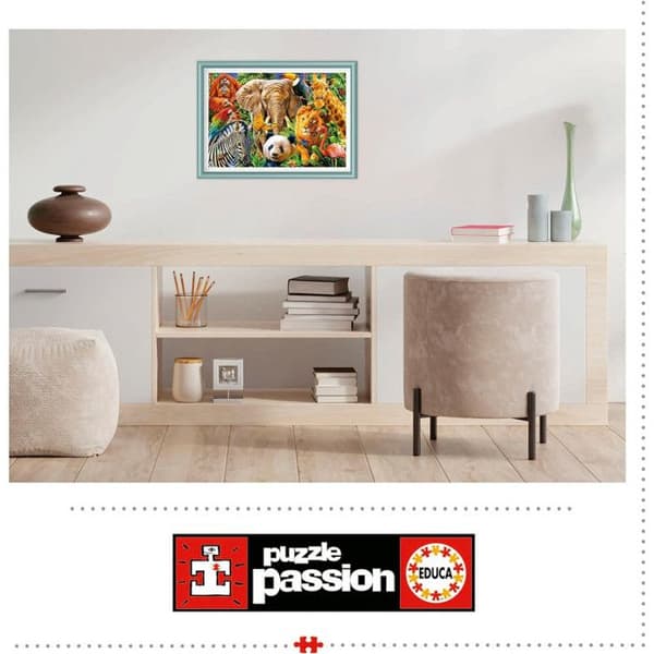 Pussel 500 bitar: Collage: Vilda Djur