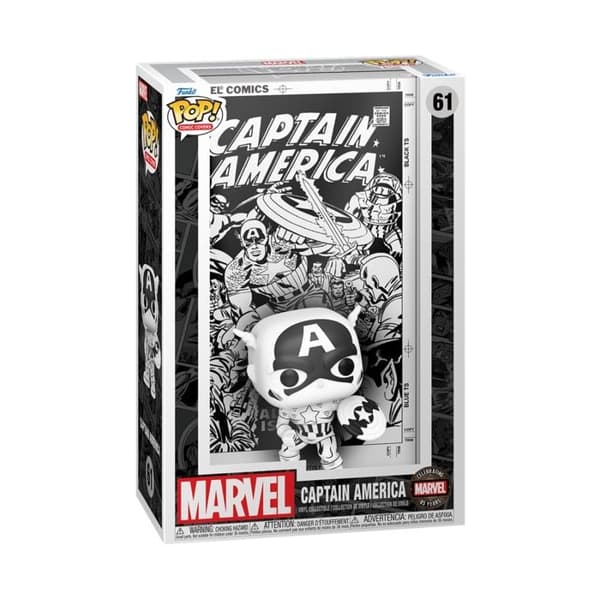 Figurine Funko Pop! Comic Cover | Marvels 85:e | Captain America