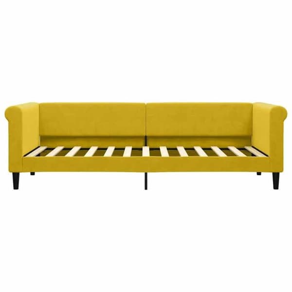 vidaXL Gul vilstol 80x200 cm sammet 354242