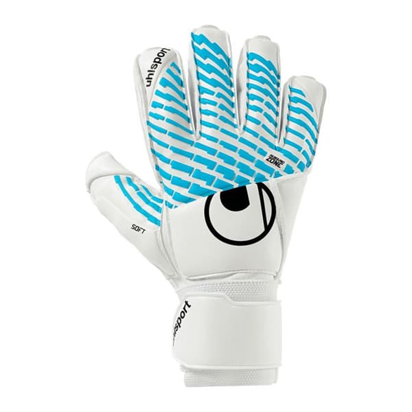 Uhlsport FM Cybertec Soft Flex Frame målvaktshandskar - vit/cyberblå/svart