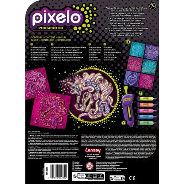 Målarspel - LANSAY - 20285 - Pixelo Phospho 2D