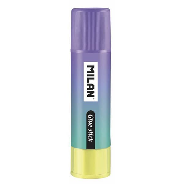 Utställningslåda - MILANO - 24 limstift 8 g - Gul/lila