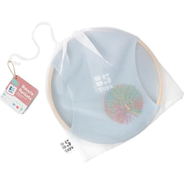 Studsande racketar - BS Toys - Ø 29 cm - Boll Ø 9,5 cm - Bambu och elastisk tyg