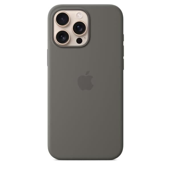 APPLE iPhone 16 Pro Max - Silikonfodral med MagSafe - Sten Grå
