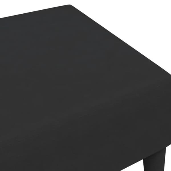 Repose pied svart 77x55x31 cm sammet