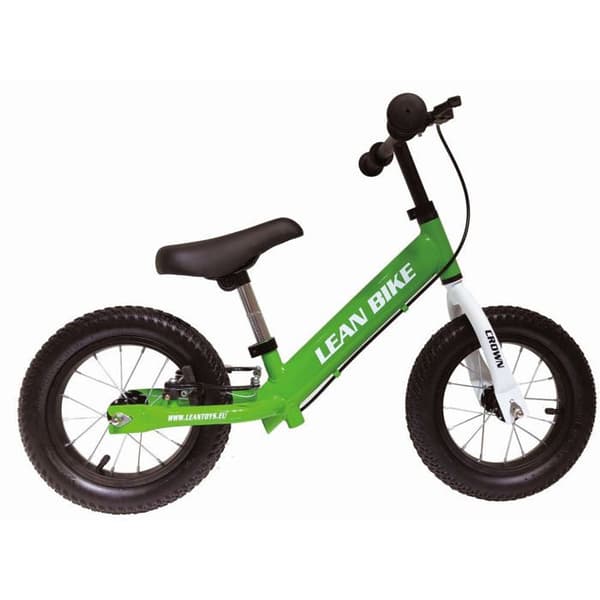 Lärcykel - IMPORT - Crown - Grön - Uppsvingbara EVA-hjul - Svängbart styre