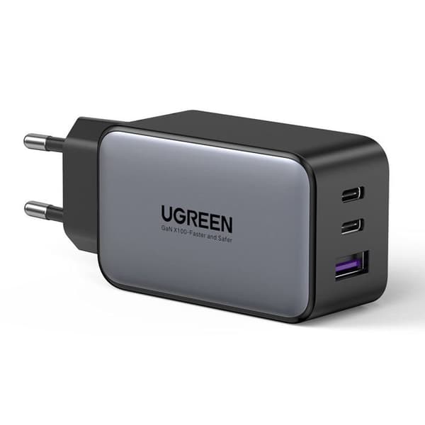 Laddare - UGREEN - Nexode - 65W - 2xUSB-C - 1xUSB-A - Hög hastighet