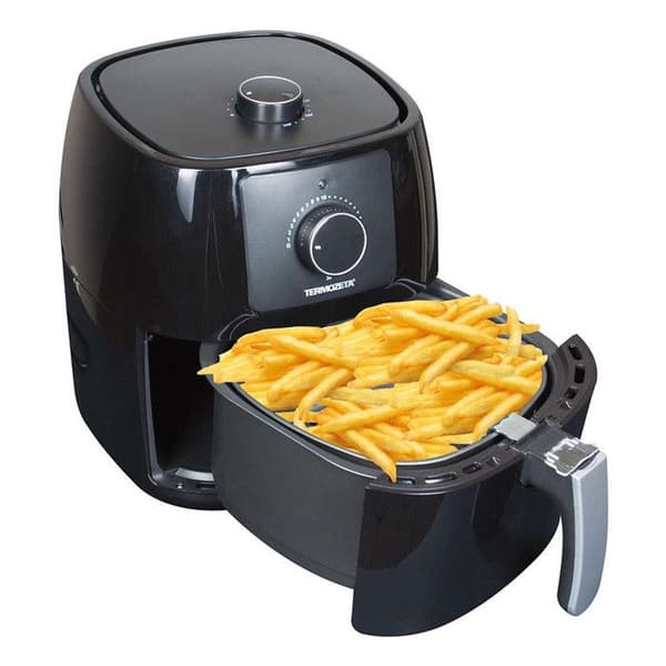 TERMOZETA luftfritös - Therze - 3,5 l - 1400 W - Variabel temperatur - Timer - Svart