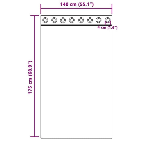 2-pack sammetsgardiner med öglor Grå 175x140 cm