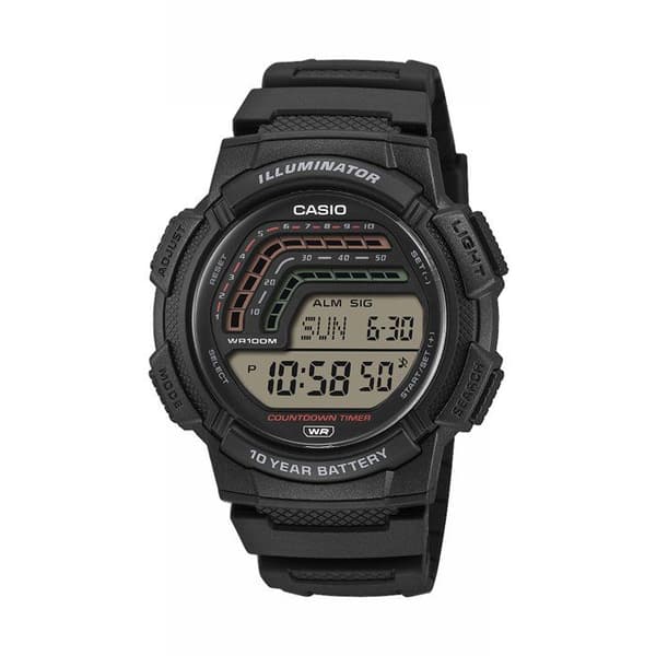 Klocka - CASIO - WS-1800 - Unisex - Svart - Kvarts - Digital