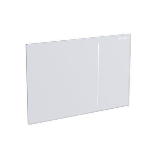 Täcksplatta - GEBERIT - Sigma 70 - Vit Glas - 2 knappar - 115620SI1