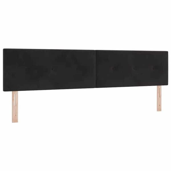 vidaXL Sänggavel Svart 200 cm Sammet 42007198