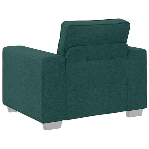 Soffa med grön mörk kudde 100 x 77 x 82 cm tyg