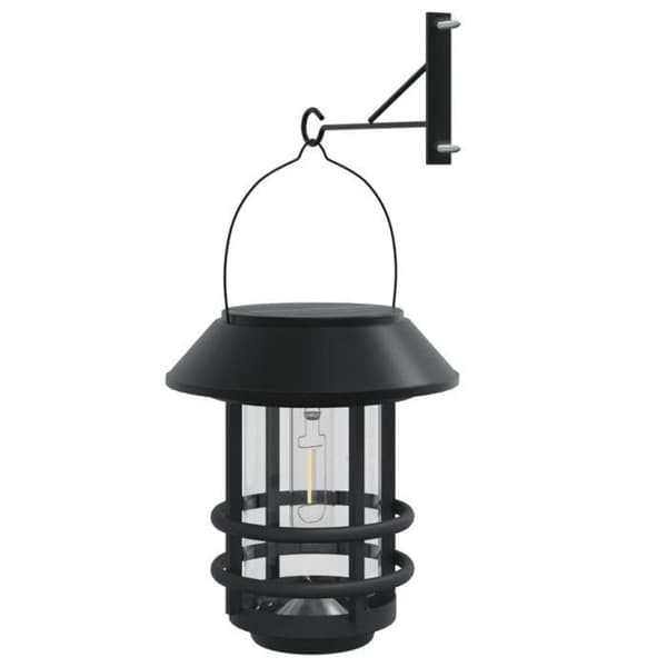 vidaXL Utomhus solarlampor för vägg 2 st vit 4008187
