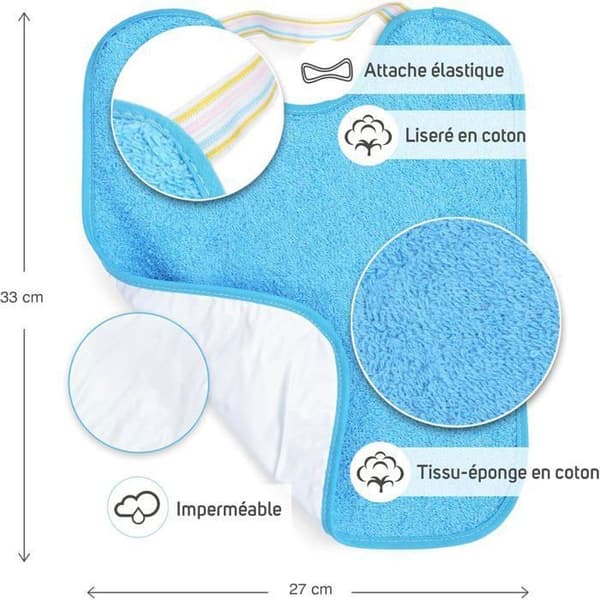 Ti-Tín 4 haklappar med elastisk, plastfoder