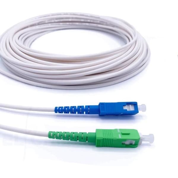 Elfcam - 10 Meter Fiberkabel för Freebox Free, Vit